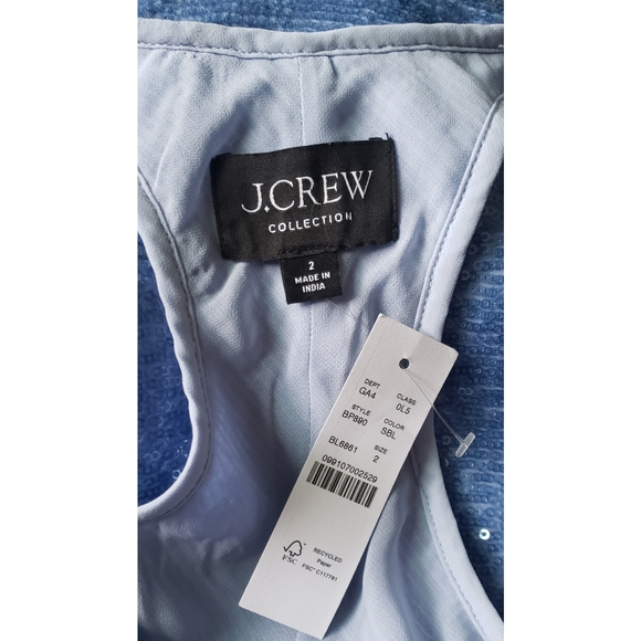 73. J.Crew Collection limited-edition Alicia sequin racerback slip dress - Picture 12 of 12